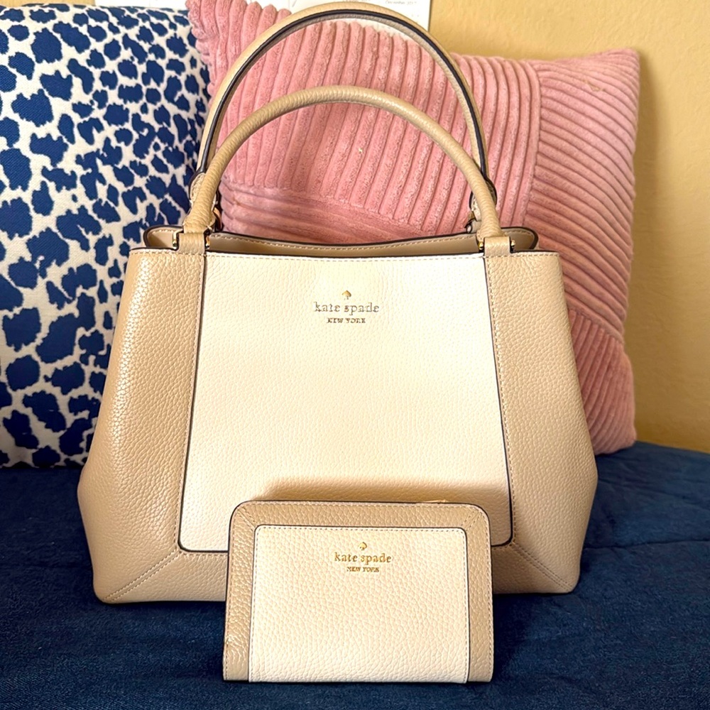 Kate Spade Camden Satchel and Wallet set. Used once!